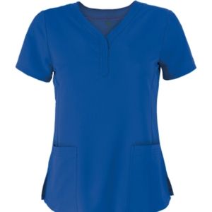 EUC Healing Hands Purple Label Jane Women's 2-Pocket STRETCH Scrub Top